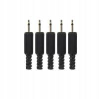 2.5mm Male Plug Mono 5pcsHeadphone Adapter Single Channel DIY 3.5 mm A Plug