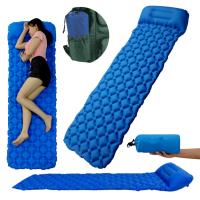 Materac turystyczny lekki dmuchany z poduszką mata trekingowa jednoosobowa