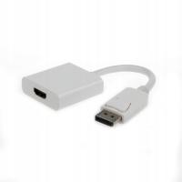 Gembird кабель-адаптер DisplayPort M / HDMI F Белый