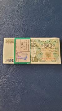 50zł 1988 Karol Świerczewski HR paczka banknotów 100szt