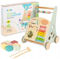 CHODZIK PCHACZ INTERAKTYWNY DLA DZIECI KOLORY JEŹDZIK EDUKACYJNY SORTER