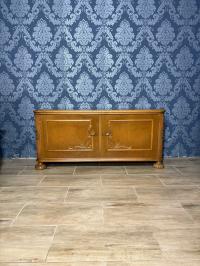 Drewniana szafka RTV, komoda vintage, pomocnik retro