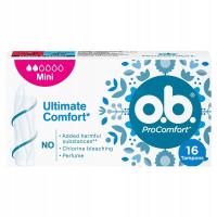 O.B. ProComfort Ultimate Comfort Mini Tampony 16 Sztuk