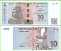 ZIMBABWE 10 ZIG 2024 P-W110 UNC NOWOŚĆ