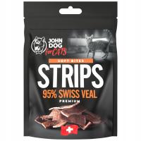 John Dog for Cats Soft деликатес Cat Strips швейцарская телятина strips 45G