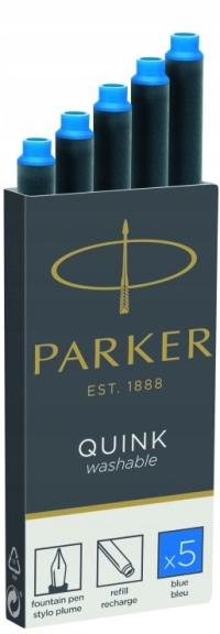 Naboje do Pióra Wiecznego Parker Niebieskie 5 sztuk Wymazywalne 1950383