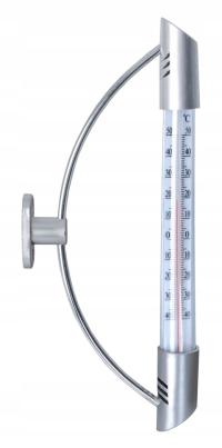 Наружный серебряный оконный термометр для окна 24 см