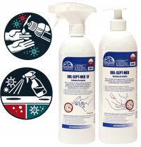 Zestaw Do Dezynfekcji Powierzchni i Rąk Dol Sept Med SF Bakterie Wirusy