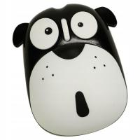 2.4G Wireless Mouse Dog Shape Cartoon Optical Portable 1200DPI, black