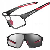 ROCKBROS Okulary sportowe rowerowe z FOTOCHROMEM 10135 UV400 ściemniające