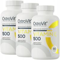 OstroVit Witamina C 500 mg 90 tab 625%RWS Vitamin C Kwas L-askorbinowy