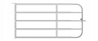 Луговые ворота с 1 замком телескопические 3-4 м