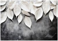 FOTOTAPETA LIŚCIE 3D ABSTRAKCJA SYPIALNIA SALON TAPETA FLIZELINA 350x250