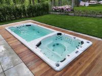 Swimspa wanna z hydromasażem, minibasen, basen, spa, jacuzzi 600×230×138 cm