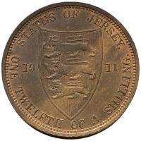 45398. Jersey - 1/12 szylinga - 1911r.