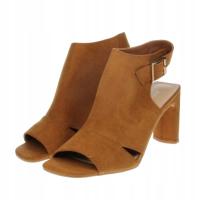 DOROTHY PERKINS SANDAŁY NA OBCASIE BRĄZOWE 38 MUP