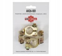 Komplet klem, zacisków akumulatorowych, mosiężnych, 2-sztuki (+,-) 800 A