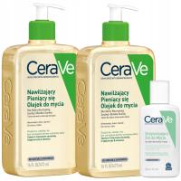 CeraVe увлажняющее масло пенящееся для умывания лица и тела 473ml x2