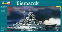 1/1200 склеивающий корабль Bismarck / Revell 05802