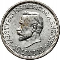 Litwa, 10 litów 1938, A. Smetona. #TA#