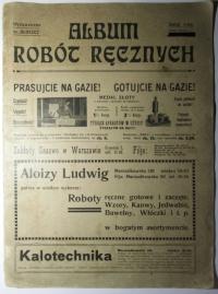 Album robót ręcznych, Zeszyt 1, BLUSZCZ 1912, HAFTY, KORONKI, MONOGRAMY