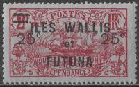 Wallis i Futuna - statek,nadruk* (1924) SW 33