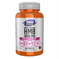 HMB 1000 mg - Kwas Beta-hydroksymetylomasłowy (90 tabl.) NOW Foods