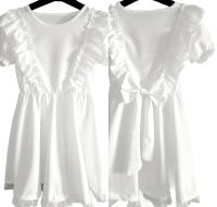 Sukienka dla dziewczynki 134 - 140 elegancka na komunię święta wesele biała