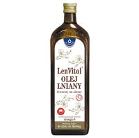 LenVitol, olej lniany tłoczony na zimno, 1000 ml