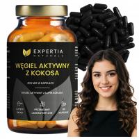 SUPLEMENT DIETY WĘGIEL AKTYWNY Z KOKOSA EXPERTIA NATURALS 90 KAPSUŁEK