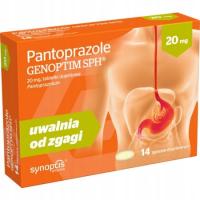 Pantoprazole Genoptim 20 mg 14 tabl zgaga żołądek