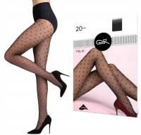 Rajstopy gładkie Gatta Funny 20 den czarny Nero