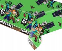 Obrus cerata Minecraft 180 cm x 120 cm dekoracja na urodziny lub piknik