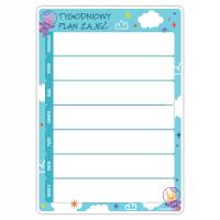 MAGNETYCZNY PLANER TYGODNIOWY PLAN ZAJĘĆ A4 WIELOKROTNEGO UŻYTKU