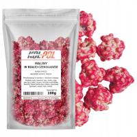 Малина в белом шоколаде 100г малина лиофилизированная высокое качество кол-пол
