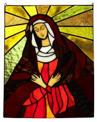 Witraż Maryja Matka Boska, witraż religijny