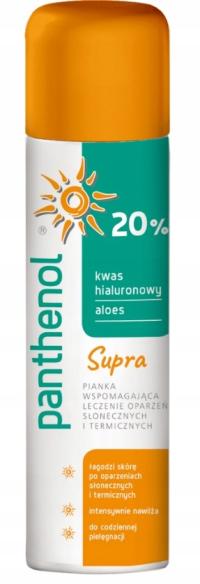 Panthenol 20% Supra Pianka przy oparzeniach słonecznych 150 ml
