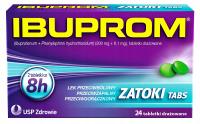 Ibuprom Zatoki Tabs ból zatok gorączka 24 tabletki