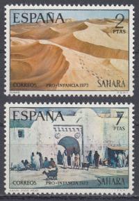 SAHARA ESPANOL - 1973 - Mi 341-342 - WIDOKI xx