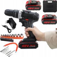 Wkrętarka akumulatorowa 20 V 6,00 Ah 25 Nm z walizką i 2 akumulatorami