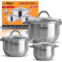 НАБОР КАСТРЮЛЬ ИНДУКЦИОННЫЕ / ГАЗОВЫЕ ГОРШКИ ИЗ НЕРЖАВЕЮЩЕЙ СТАЛИ НАБОР 6 ELE