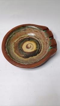 Piękna duża popielniczka Kamionka Łysa Góra design PRL T29