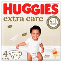 Подгузники HUGGIES Extra Care 4 (8-16 кг) 120 шт