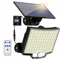 Lampa solarna LED Mocna Halogenowa z czujnikiem ruchu i zmierzchu