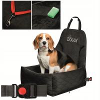 FOTELIK SAMOCHODOWY DLA PSA Legowisko do samochodu z ekoskóry dla psa kota