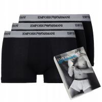 3x Emporio Armani набор черные мужские боксеры полный комплект CC717-00120 L