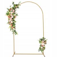 METALOWY STOJAK 200X100 CM ŁUK DEKORACYJNY NA BALONY KWIATY STELAŻ ŚLUB TŁO