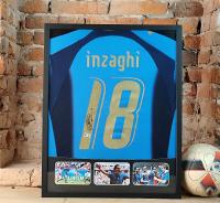 Filippo Inzaghi, Włochy - koszulka z autografem w ramie od 1zł! (zag)