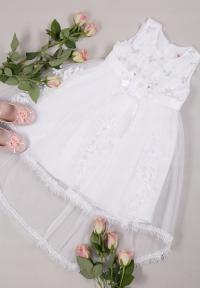 Zjawiskowa Wizytowa Sukienka Asymetryczna Pokomunijna Dostępna