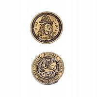 WAMPIRZA ZŁOTA METALOWA MONETA 1 SZT RPG LARP